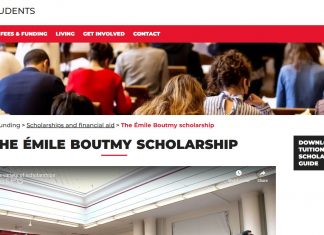 Emily Boutmy Scholarships for Non-EU Students at Sciences Po