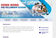 Hong Kong PhD Fellowship Scheme for International Students 2025/2026, Fully Funded Hong Kong PhD Fellowship Scheme for International Students