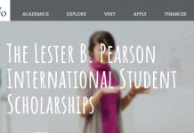 Lester B. Pearson International Scholarship Program at University of Toronto, Fully Funded Lester B. Pearson International Scholarship Program at University of Toronto