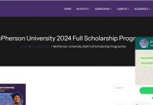 McPherson University Undergraduate Scholarship 2024 (Fully Funded) McPherson University Undergraduate Scholarship 2024