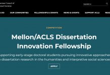 Mellon/ACLS Dissertation Innovation Fellowship