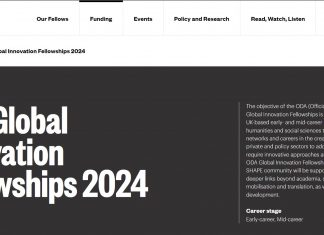 ODA Global Innovation Fellowships 2024