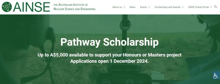 Pathway Scholarship 2024-25 at AINSE