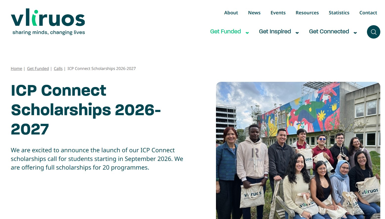 VLIROUS ICP Connect Scholarship 2026