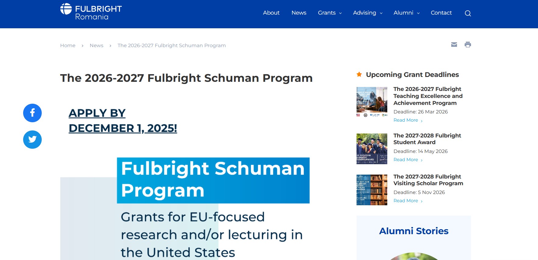 Fulbright Romania Student Award in the USA