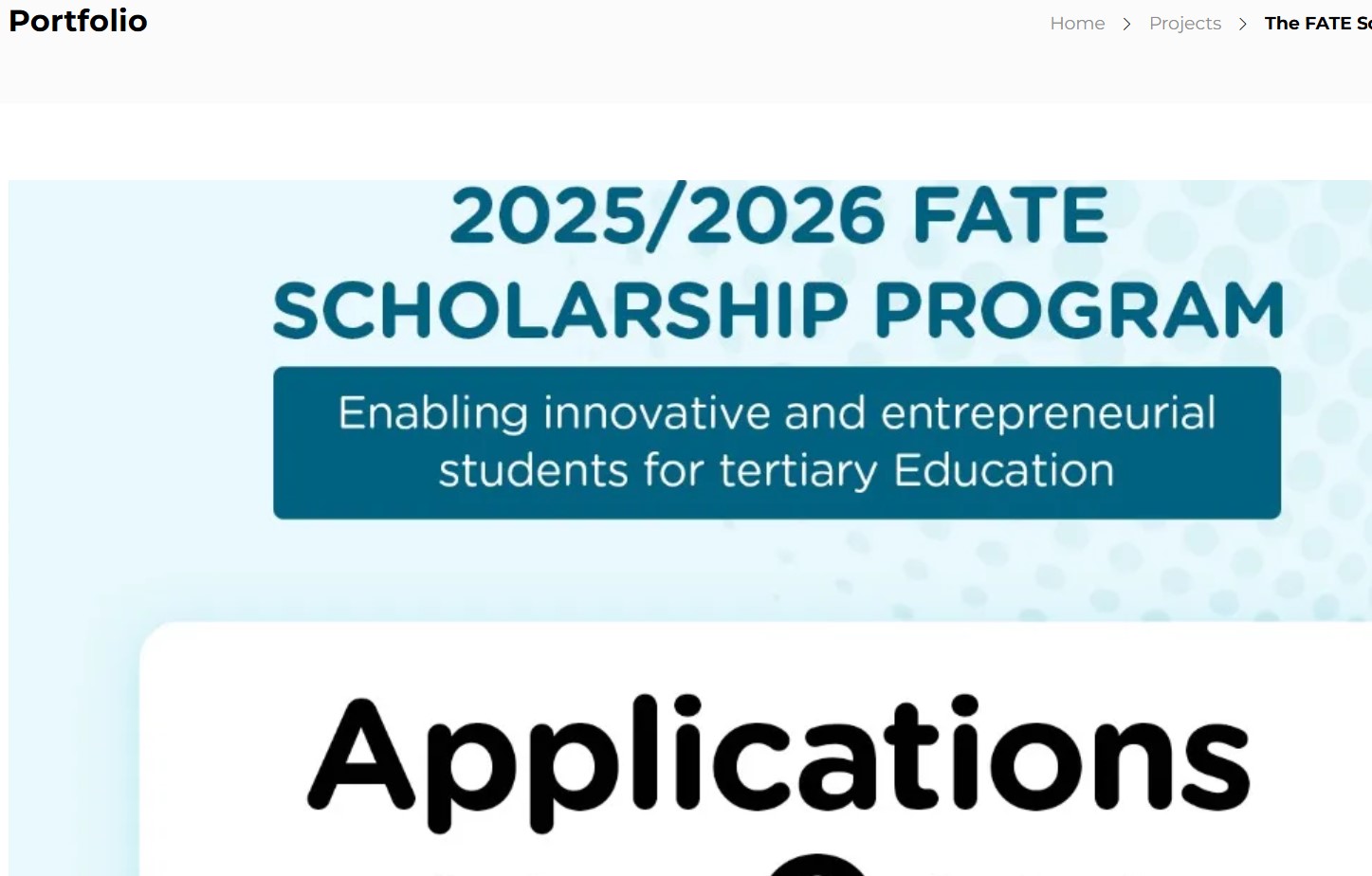 FATE Scholar Programme 2025