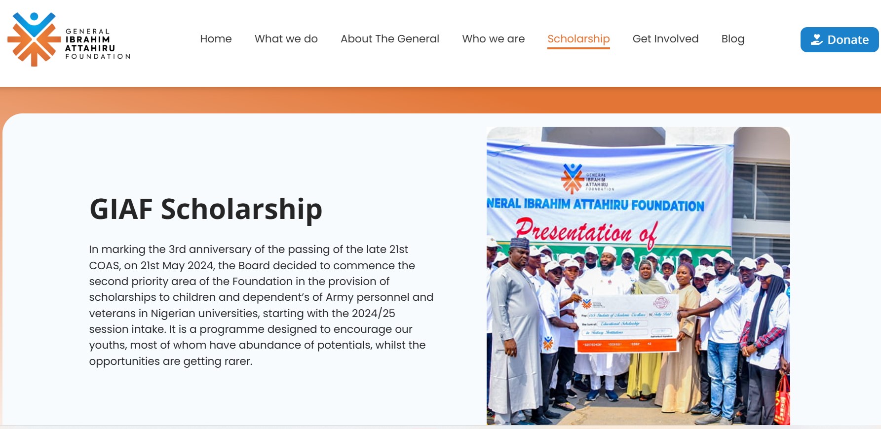 General Ibrahim Attahiru Foundation Scholarship 2025