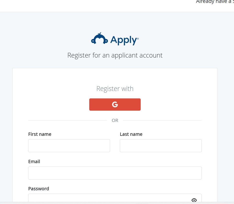 create an account.