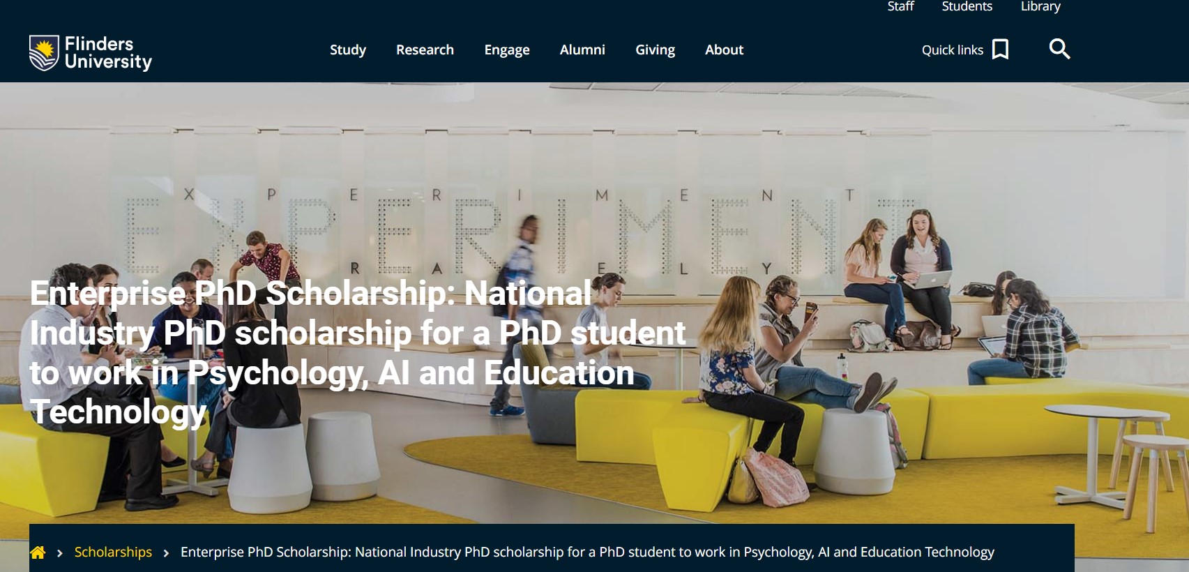 2025 Enterprise PhD Scholarship