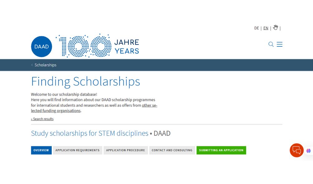 DAAD Study Scholarships 2025