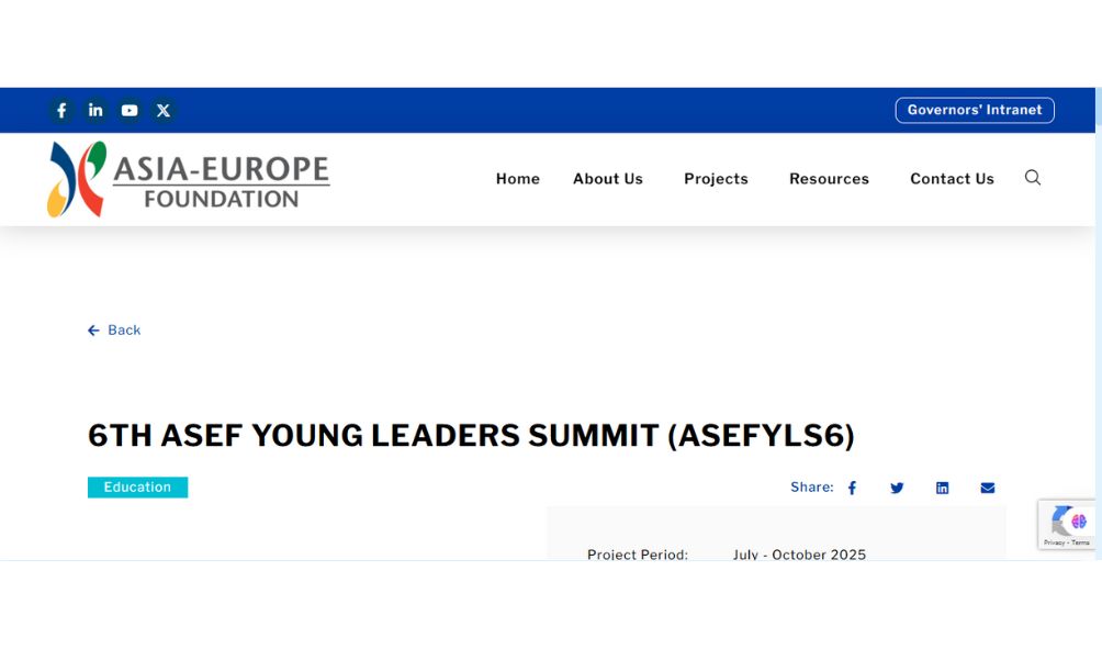 ASEF Young Leaders Summit 2025