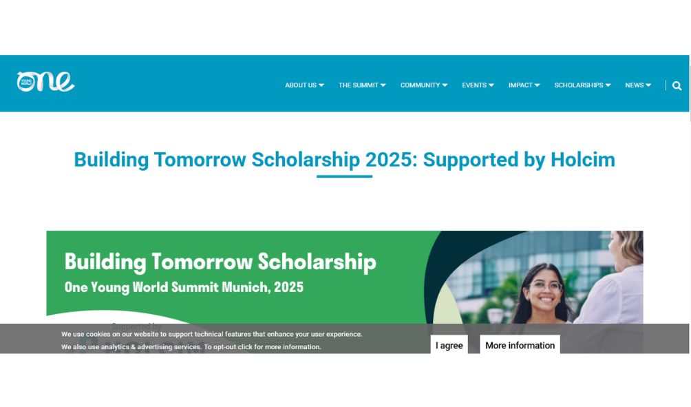 Building Tomorrow Scholarship 2025
