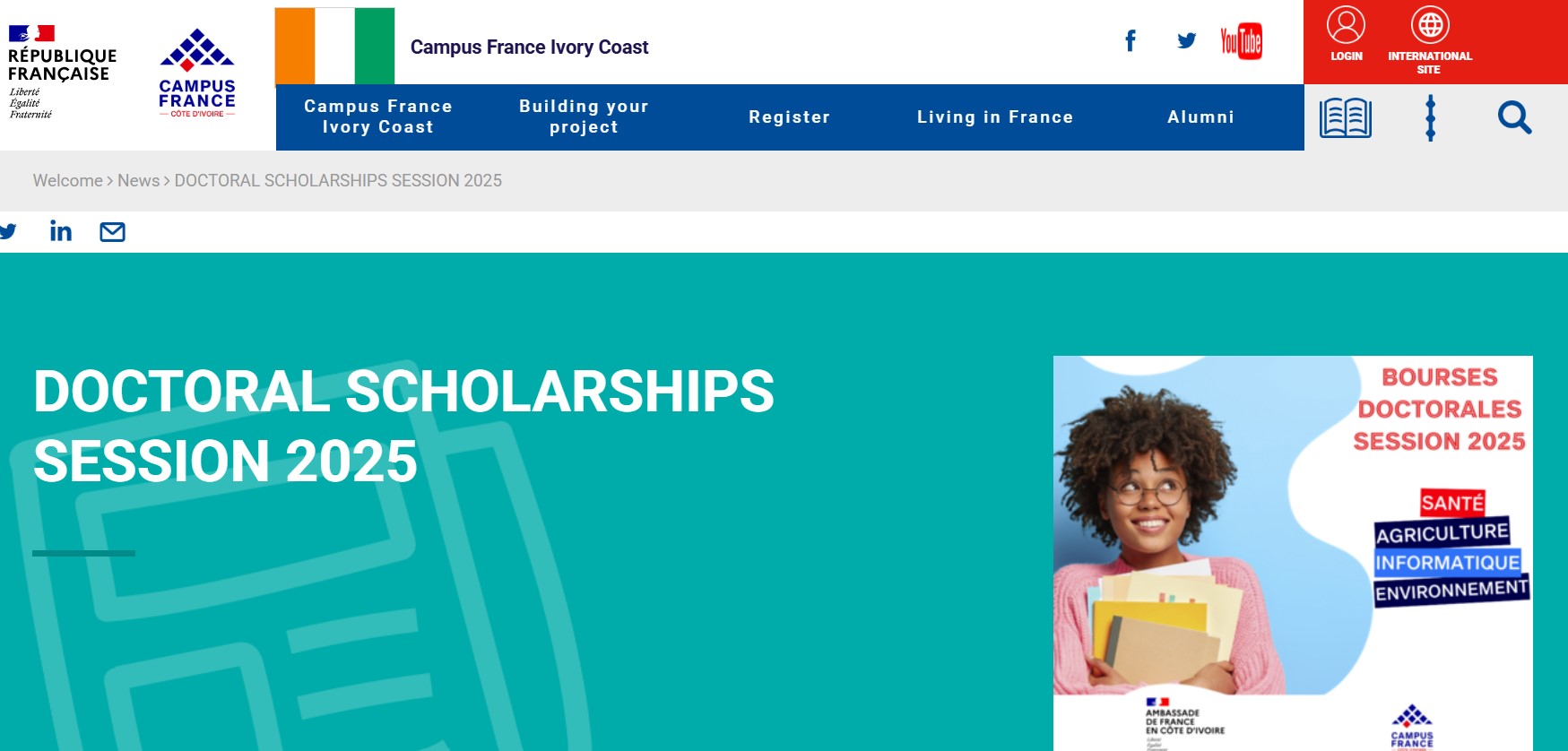France Excellence Doctoral Scholarships 2025