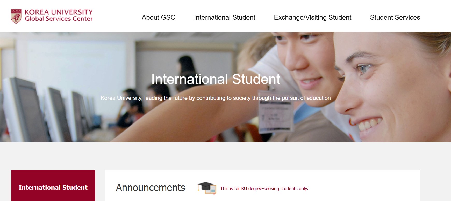 Korea University 2025 Undergraduate Scholarships for International Students