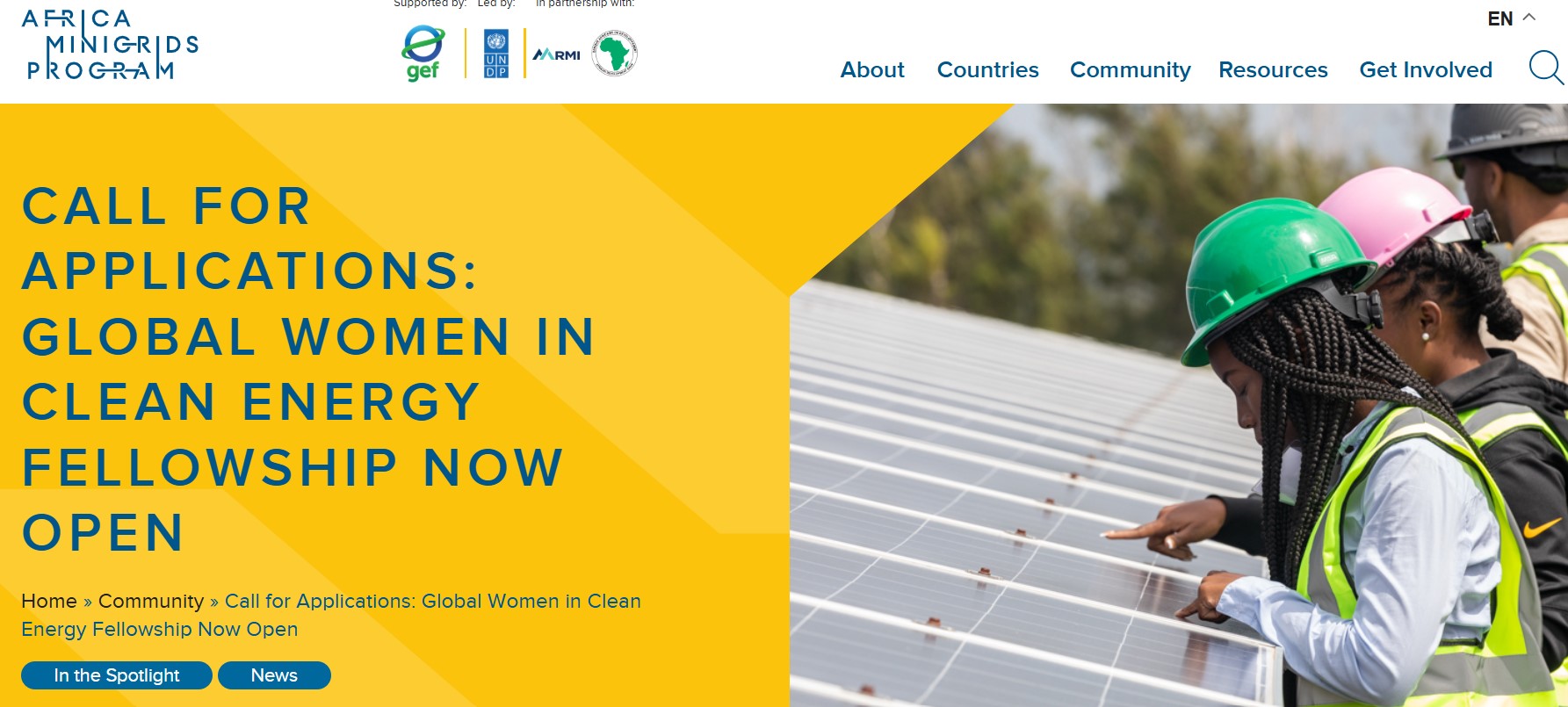 RMI’s Global Women in Clean Energy Fellowship 2025