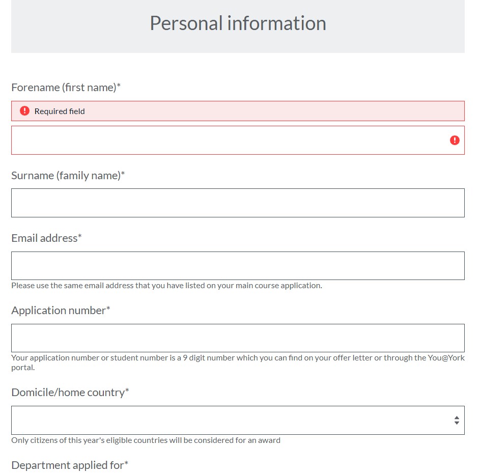 Submit the Scholarship Application