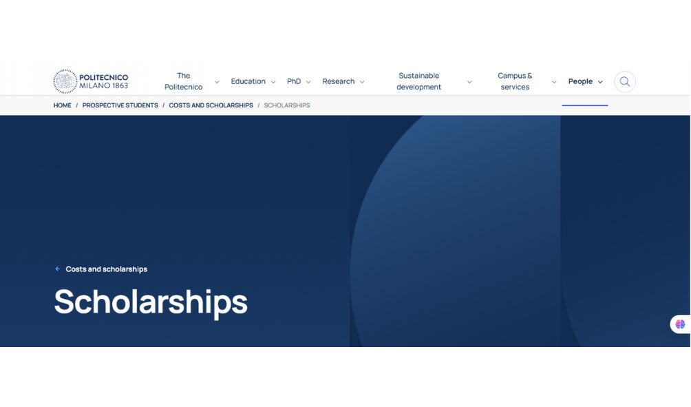 Politecnico di Milano Scholarships