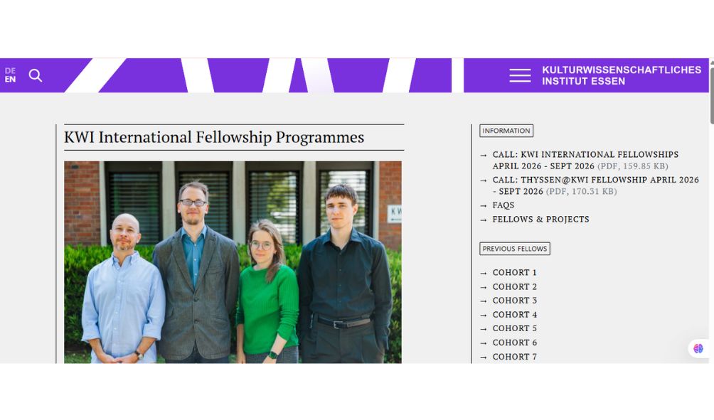 KWI International Fellowships