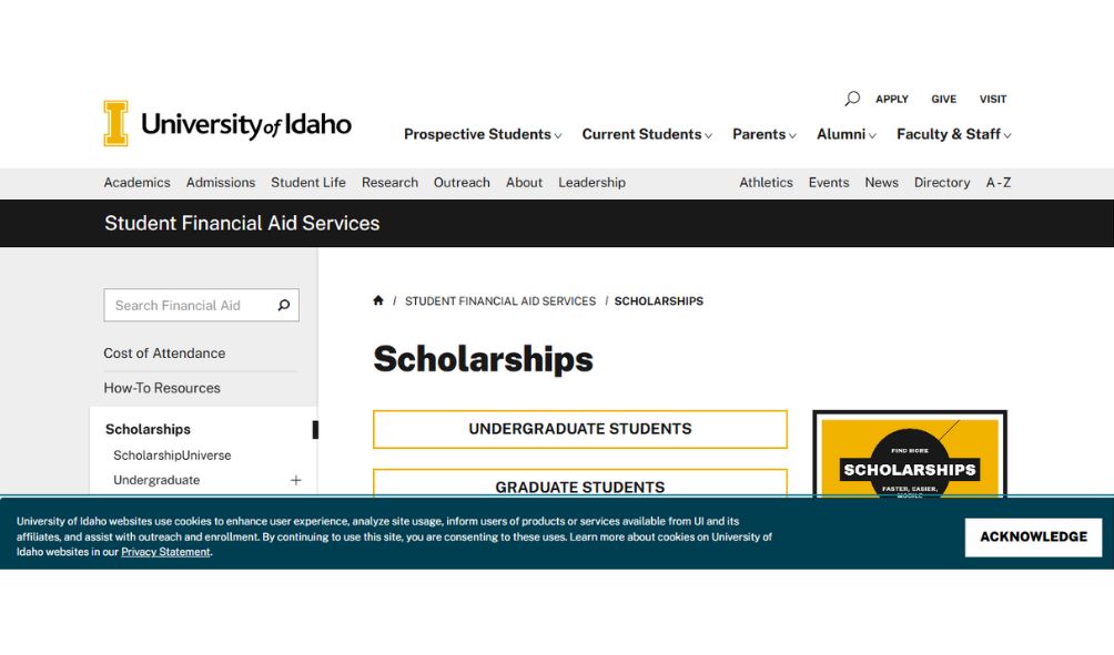 University of Idaho Scholarships
