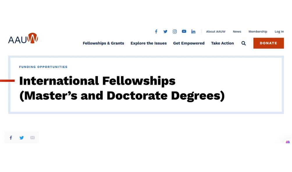 The AAUW International Fellowships 2026 in the USA offer a remarkable opportunity to do just that.