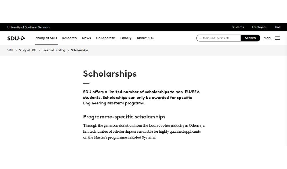 Danish Government Scholarships