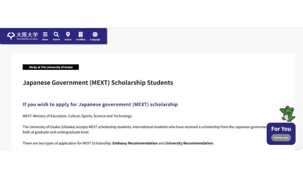 MEXT Scholarships 2026