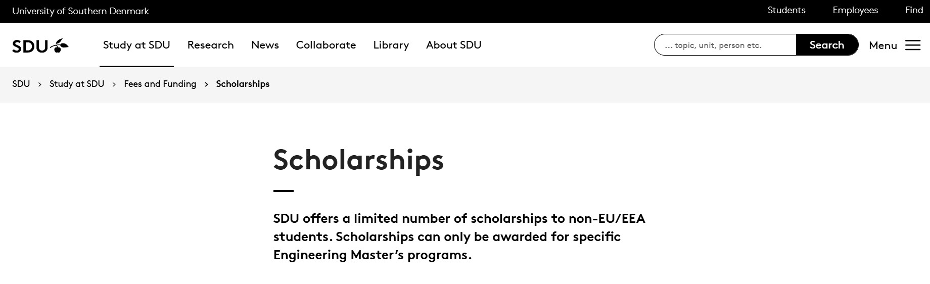 Danish Government Scholarship 2026