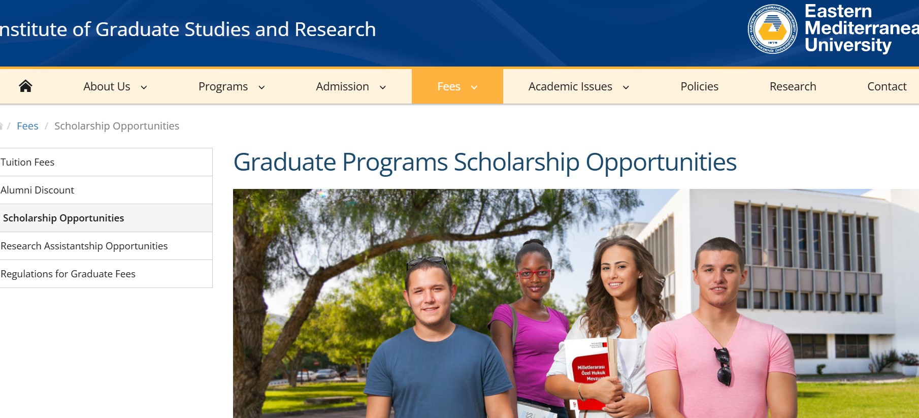 Eastern Mediterranean University Scholarships 2026
