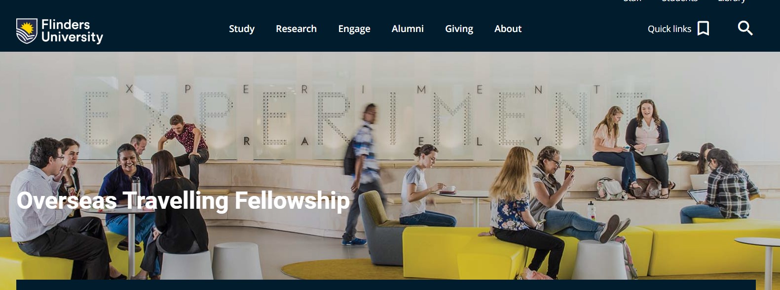 Flinders University 2025 Overseas Travelling Fellowship