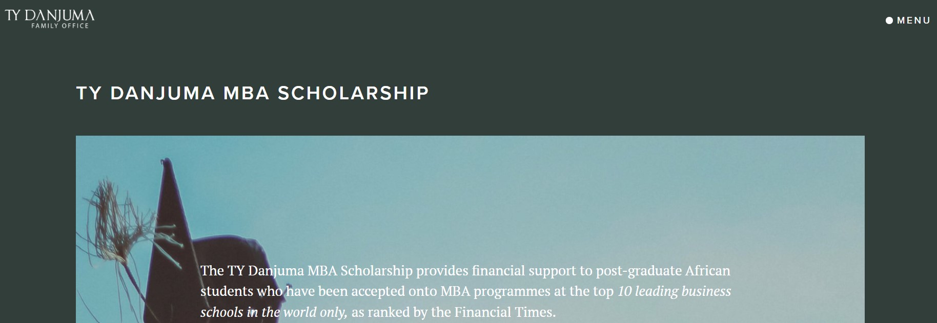 TY Danjuma MBA Scholarship 2025 for Africans