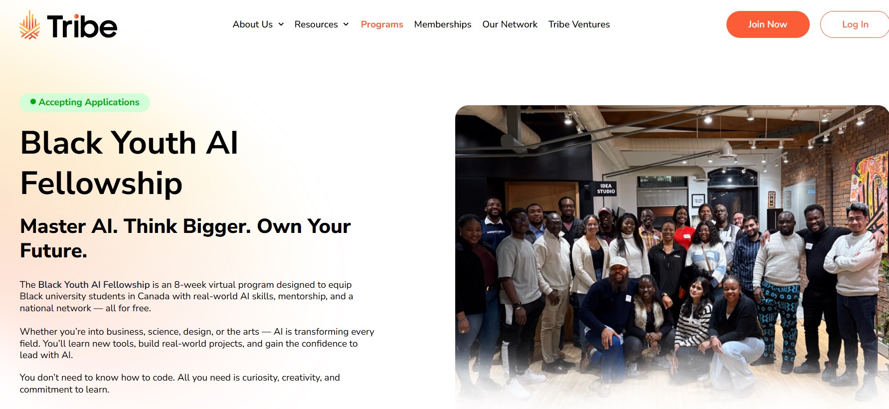 Tribe Network 2025 Black Youth AI Fellowship in Canada