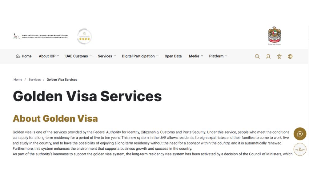 Golden Visa UAE