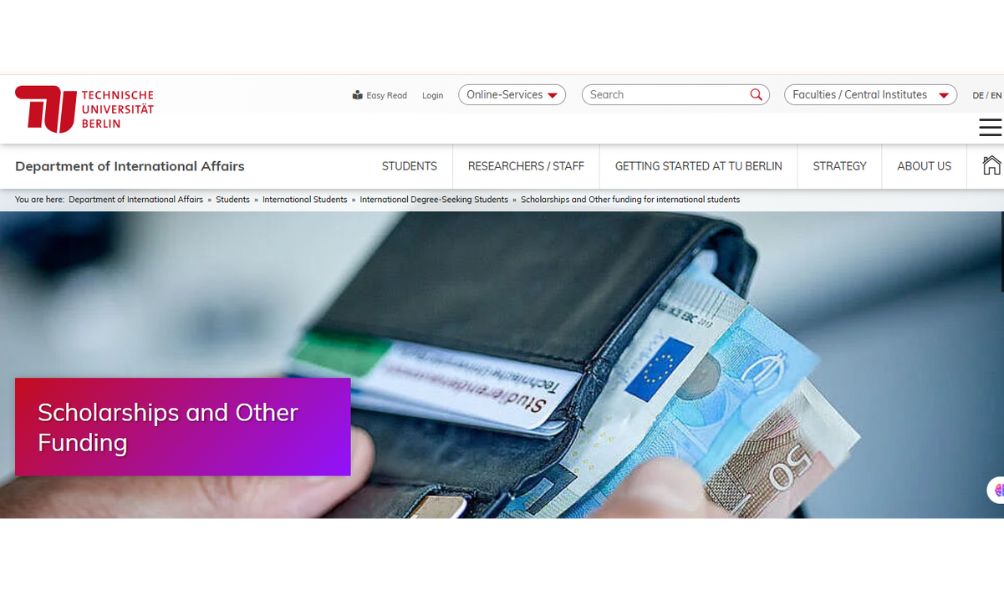 TU Berlin Scholarships