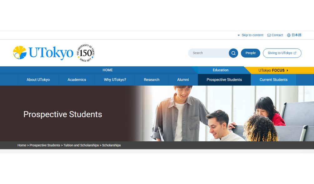 University of Tokyo Scholarships 