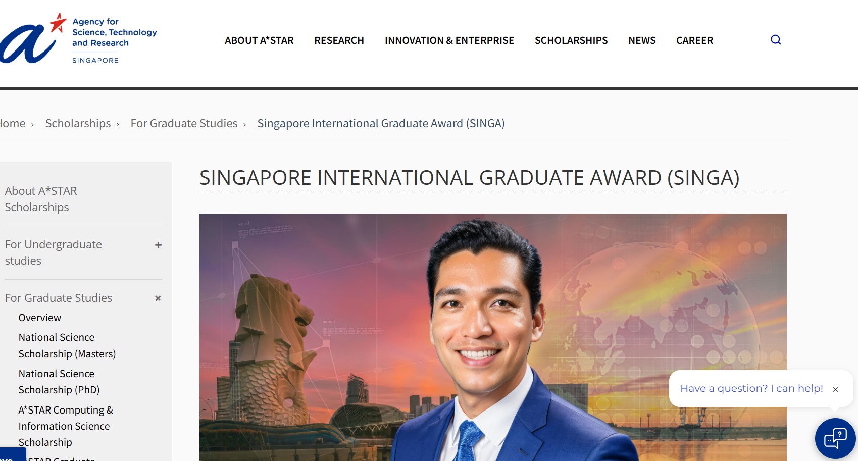 STAR SINGA Scholarship 2026 in Singapore