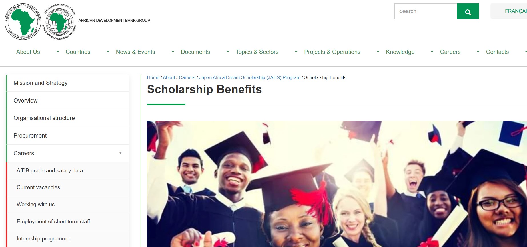 AfDB Japan Africa Dream Scholarship (JADS) Program 2025