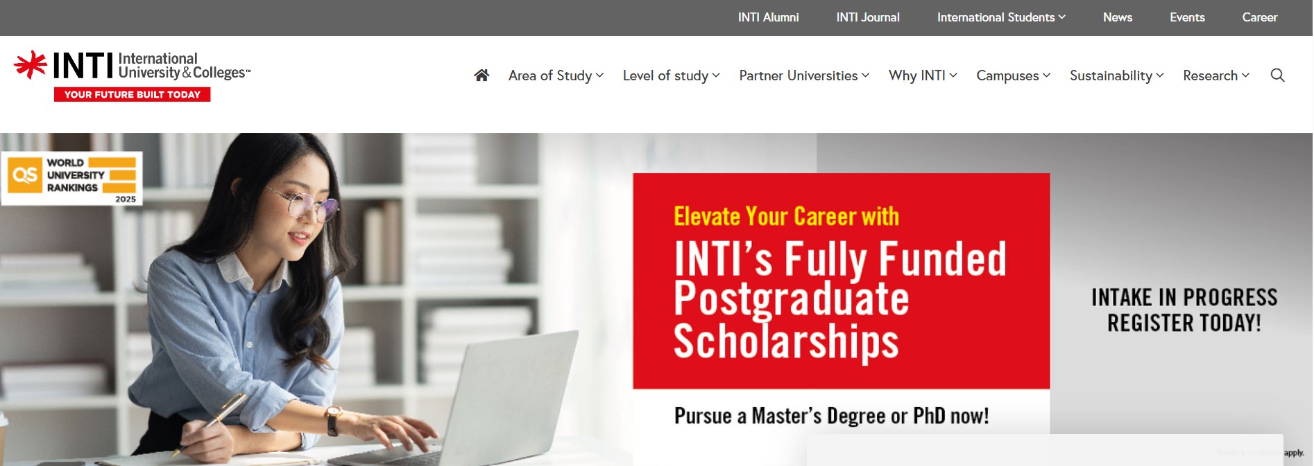 INTI’s Fully Funded Postgraduate Scholarships 2026