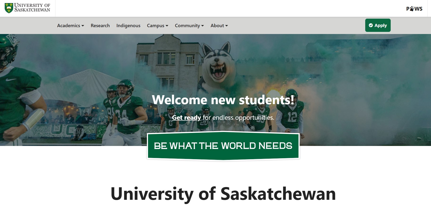 University of Saskatchewan International Entrance Bursary 2026 in Canada