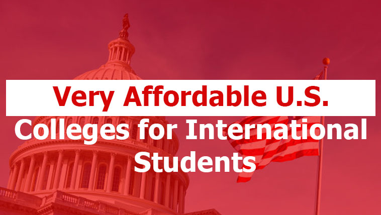 Very Affordable U.S. Colleges for International Students