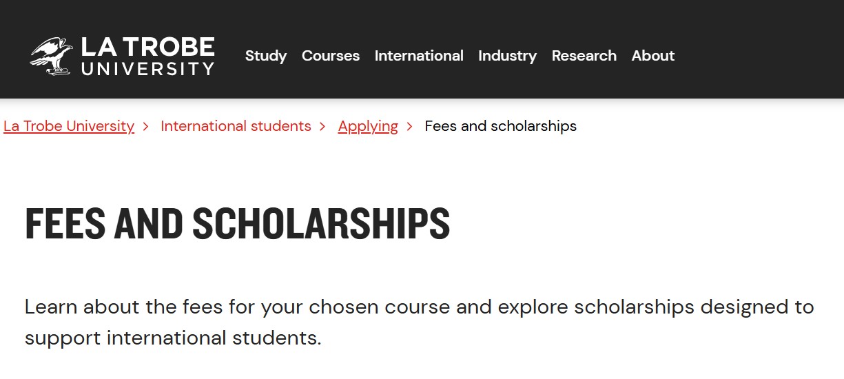 La Trobe University Scholarships 2025