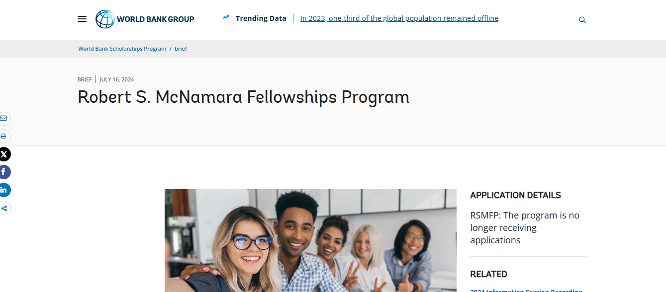 Robert S. McNamara Fellowships Program 2026 Robert S. McNamara Fellowships Program