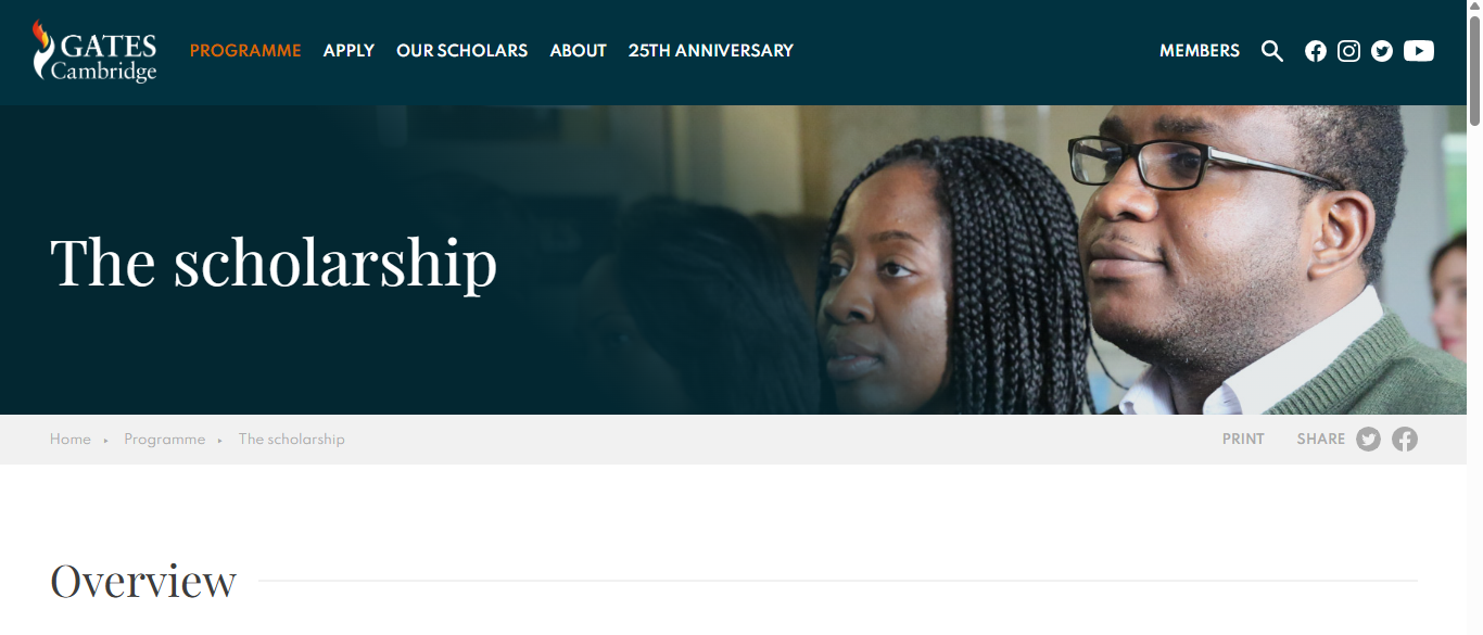 Gates Cambridge Scholarship 2026-27 in the UK (Fully Funded) Gates Cambridge Scholarship