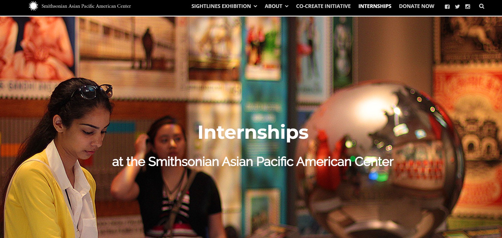 Smithsonian Asian Pacific American Center Internships 2026 Smithsonian Asian Pacific American Center Internships 2026