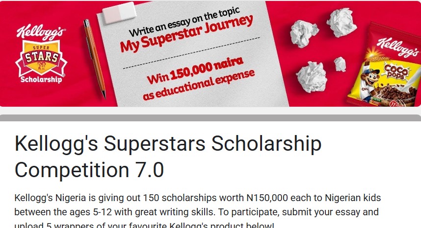 Kelloggs Super Stars Scholarship for Nigerians 2025
