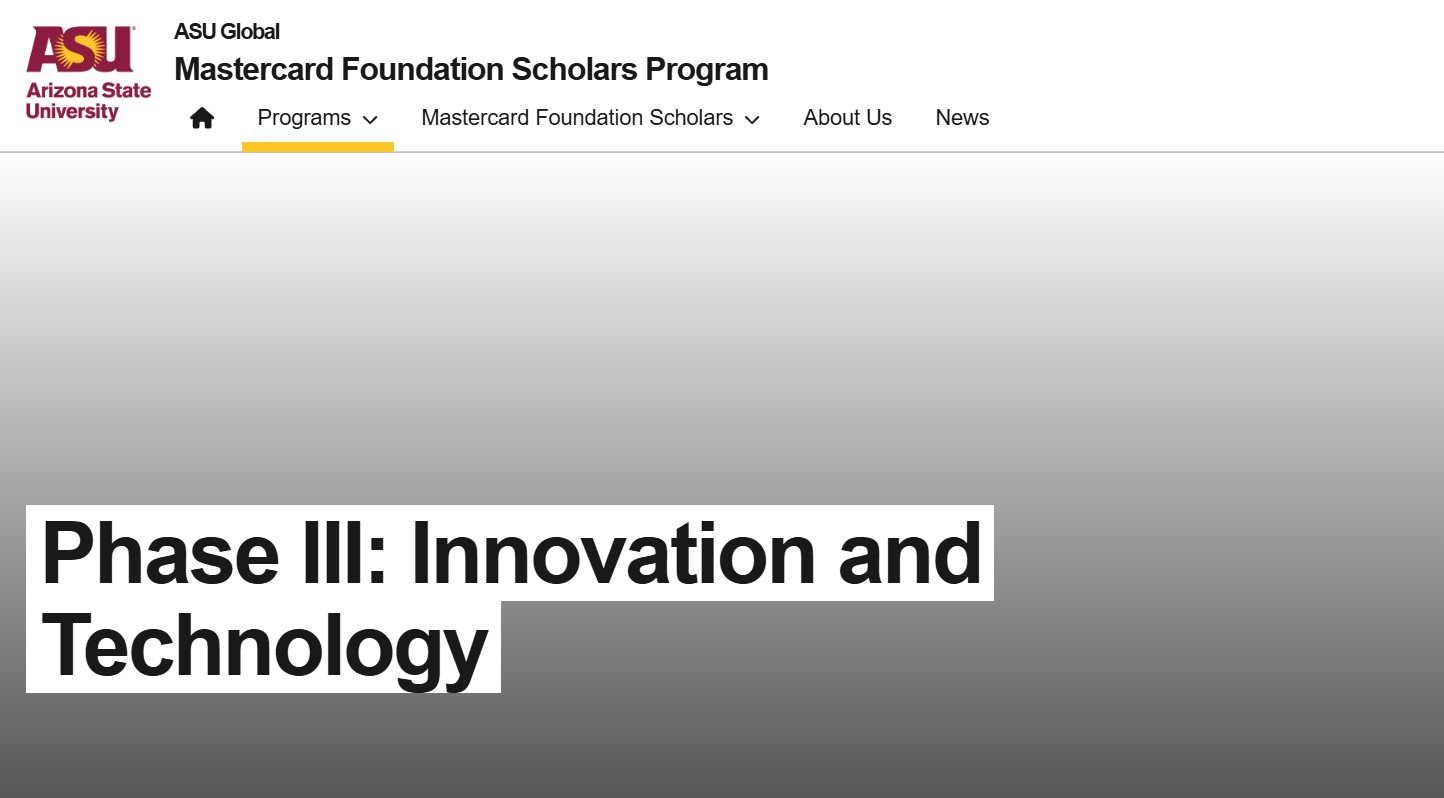 Mastercard Innovation and Technology Scholarship 2026 