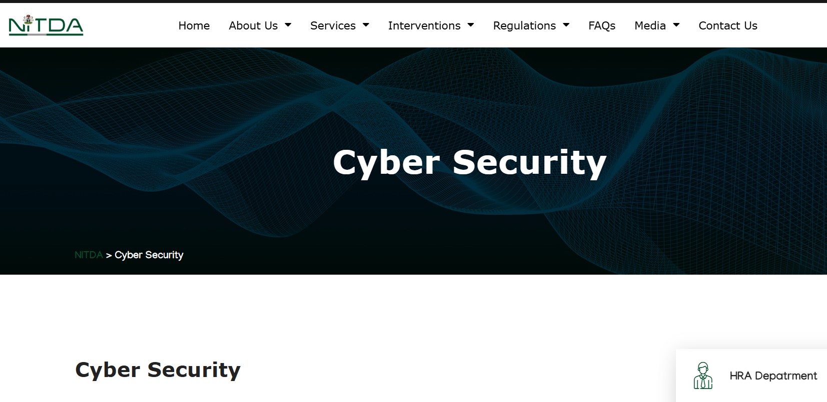 NITDA Cybersecurity Training Programme for Nigerians