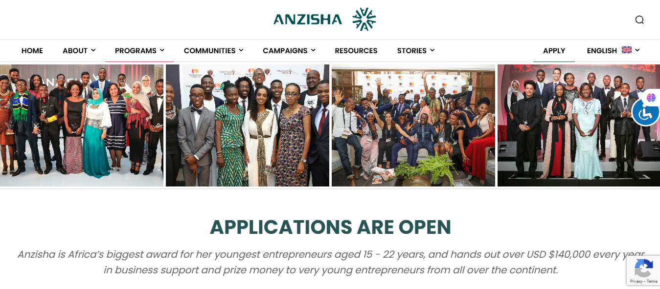 Anzisha Prize Fellowship Program