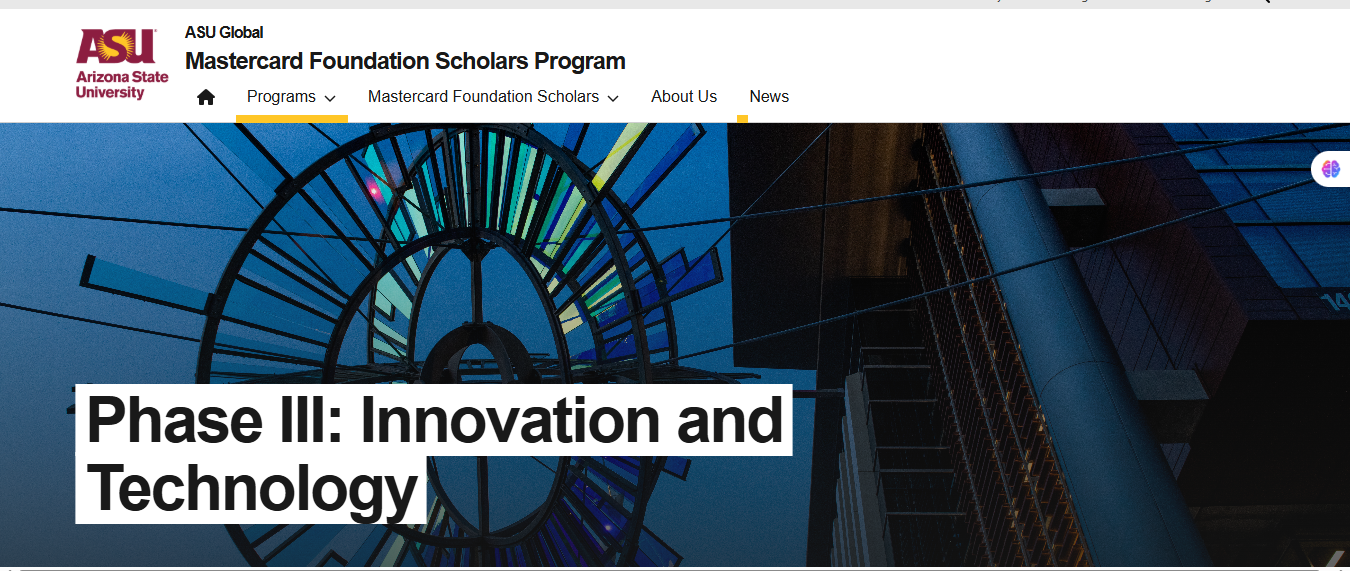  Mastercard Foundation Scholars Program