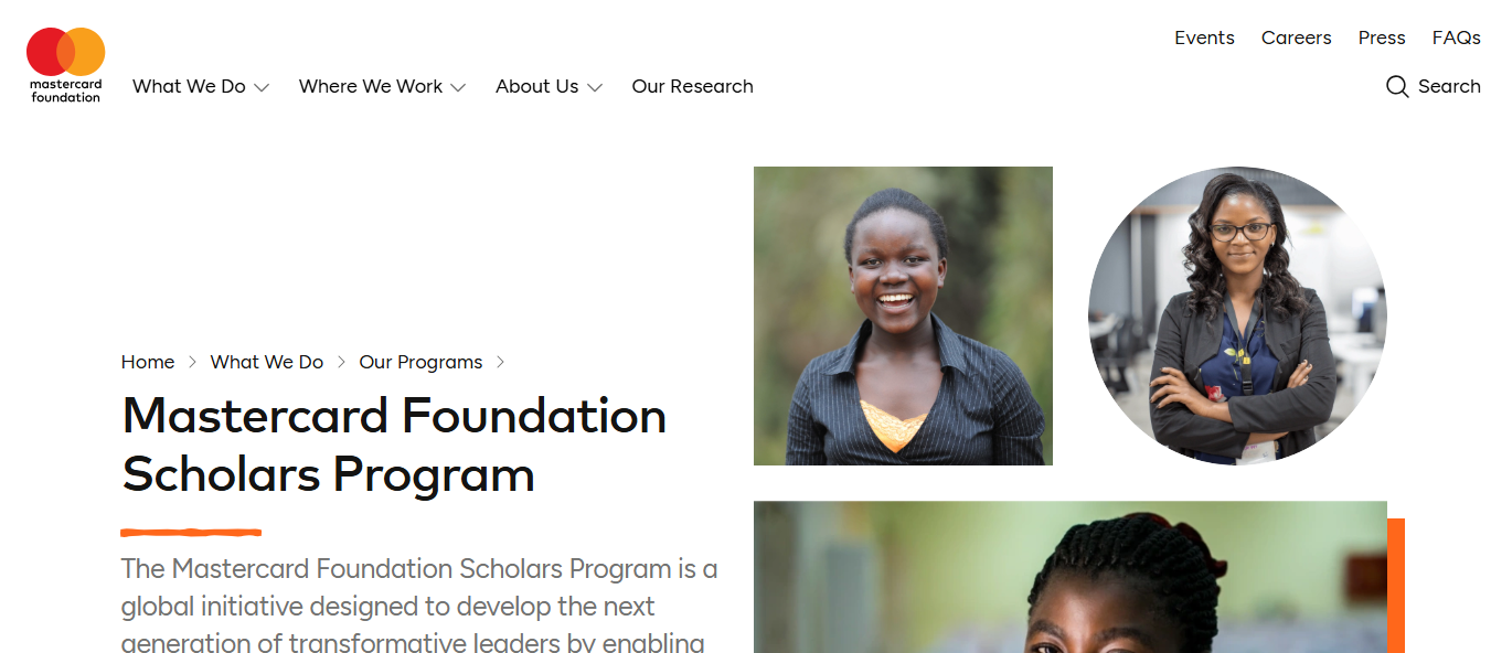 The Mastercard Foundation Scholars Program