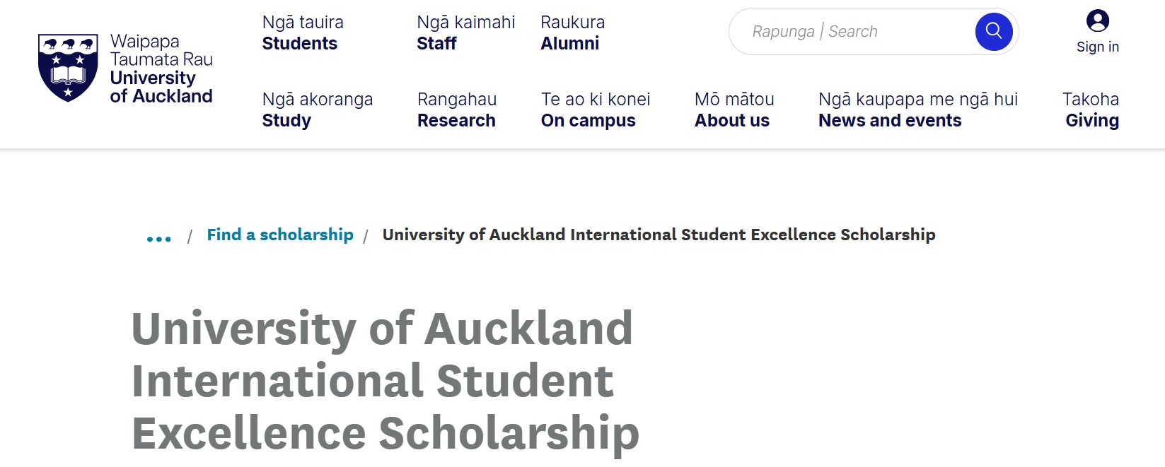 University of Auckland International Scholarships 2026